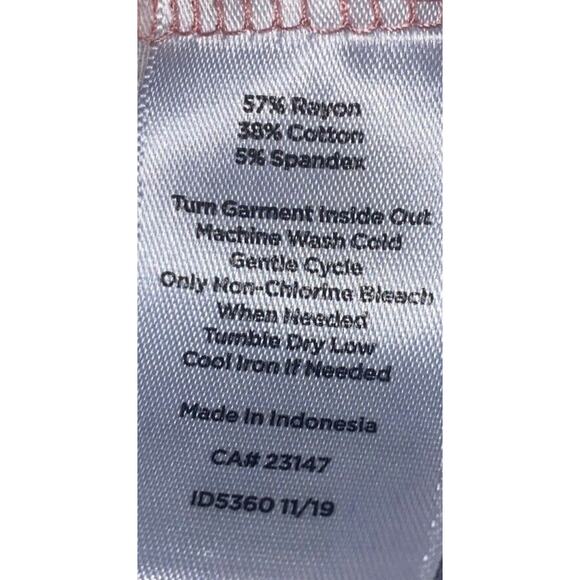 T by Talbots Pink BlueDress Soft Cotton Stretch Women's XL - Picture 8 of 8